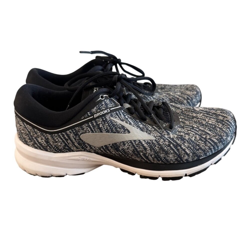 Brooks Launch 5 Womens Running Shoes Size 9 Black/White Comfortable Lightweight - Picture 3 of 7